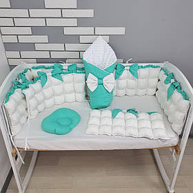 Набір постільної білизни в дитяче ліжечко: ковдра трансфомируется у конверт на виписку
