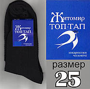 Шкарпетки чоловічі високі літо сітка р.25 чорні ТОП-ТАП Житомир НМЛ-06103, фото 3