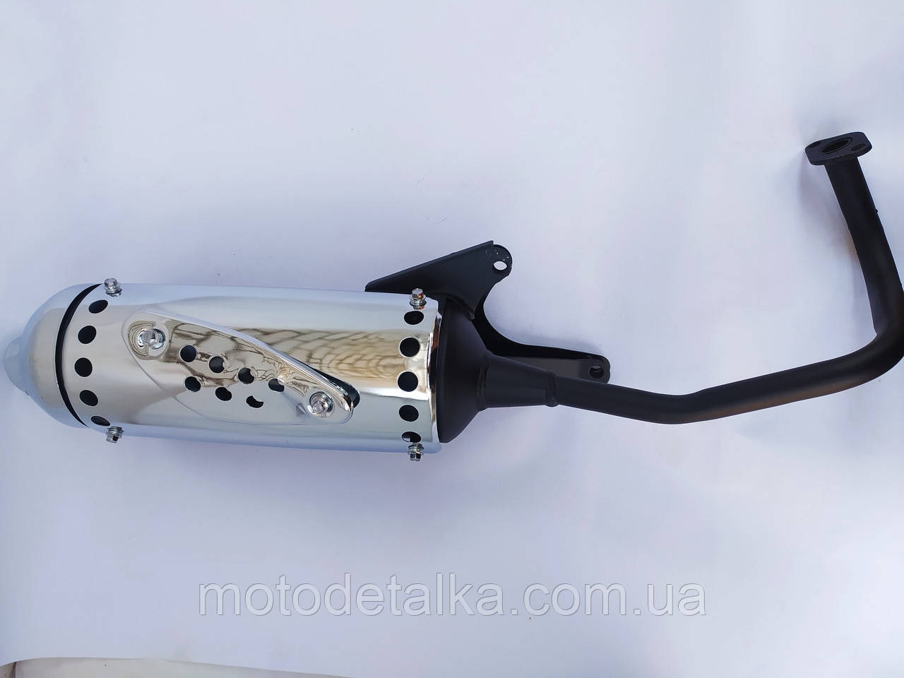 Глушник GY6 50 WIND цілісний, хром. Якість.