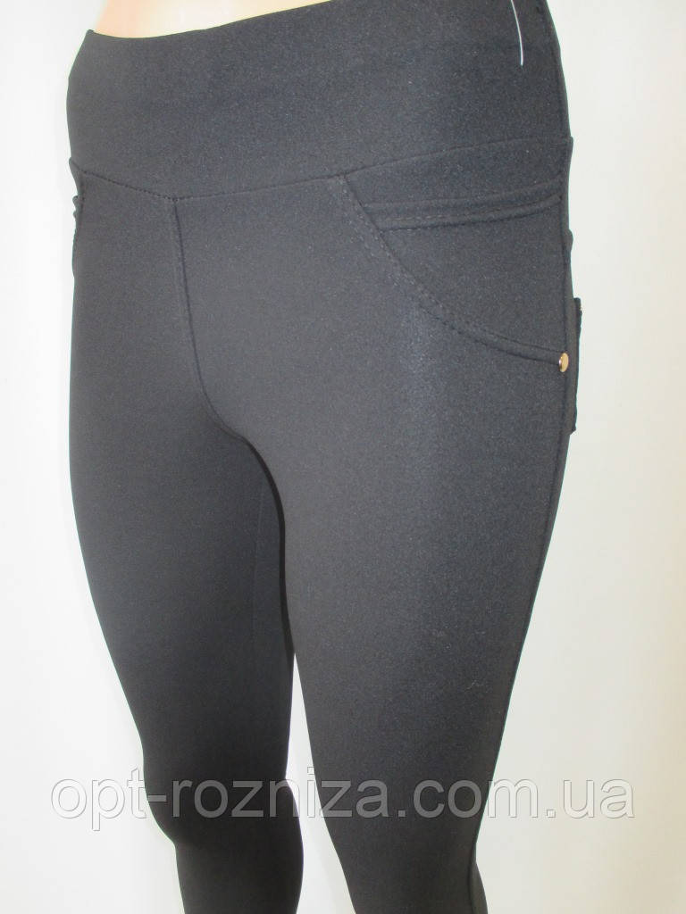 Обтислі однотонні лосини для молоді, фото 1