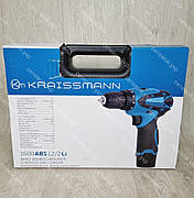 Шуруповерт акумуляторний KRAISSMANN 1500 S-ABS 12/2 L в кейсі, фото 2