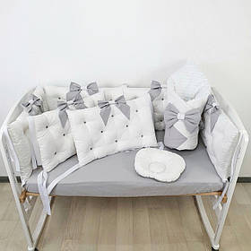 Набір постільної білизни в дитяче ліжечко: ковдра трансфомируется у конверт на виписку