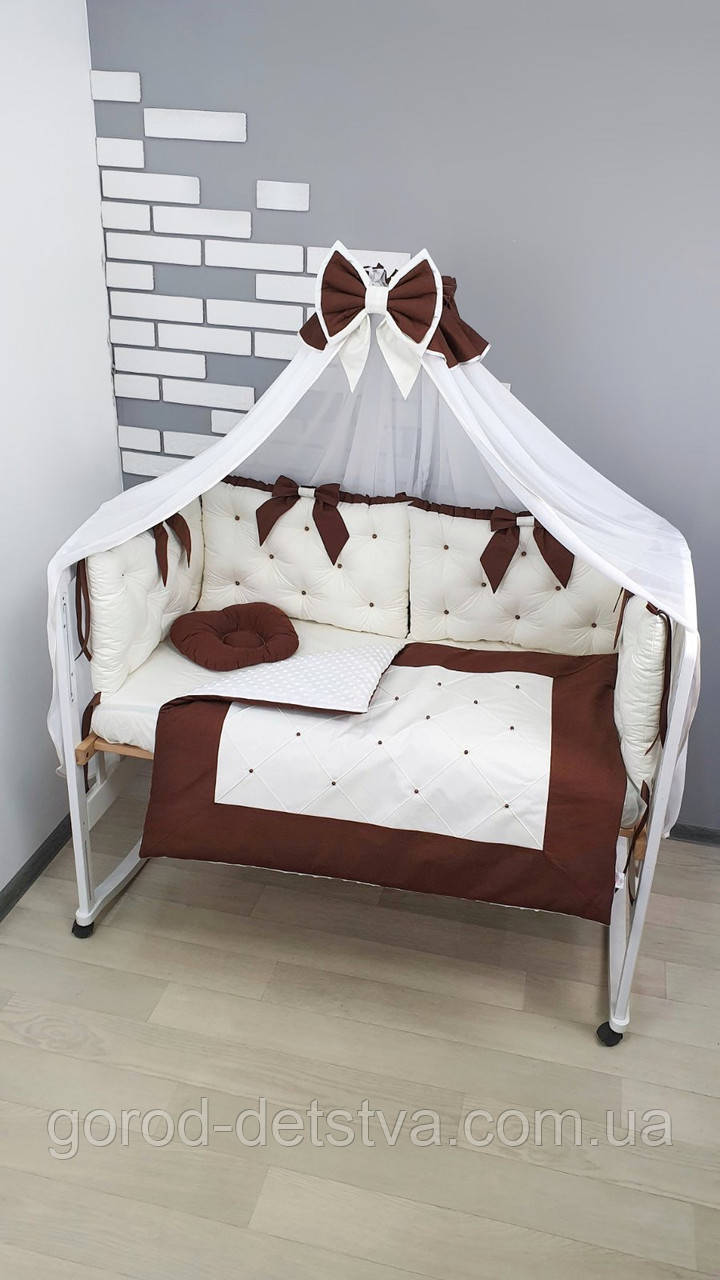 Набір постільної білизни в дитяче ліжечко: ковдра трансфомируется у конверт на виписку, фото 1