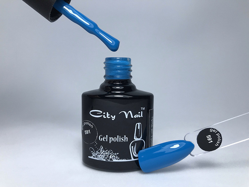 Гель-лак CityNail 591 блакитний, фото 1