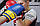 Боксерські рукавиці PowerPlay 3004 JR Classic Синьо-Жовті 8 унцій, фото 8