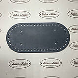 Денце для в'язаних сумок. Джинс (Бірюза), фото 3