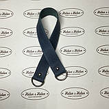 Ручка на півкільцях 40*2,5 (2) . Джинс (Бірюза), фото 2