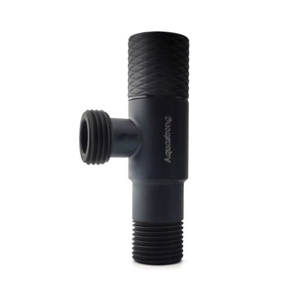 Кран кутовий AQUASTRONG D8 M1/2 х M3/4 нержавіюча сталь