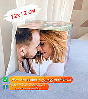 Фотокубик 12х12 см - оригінальний подарунок ручної роботи з Вашими фото до будь-якого свята. 12 фото