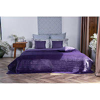 Двостороннє декоративне покривало велюр violet 150х220 см Руно