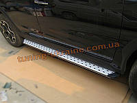 Пороги боковые оригинал в БМВ стиль на Subaru XV 2012+