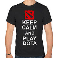 Футболка "Keep calm and play dota"