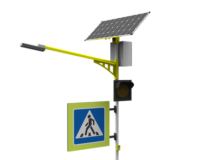 Автономна система освітлення пішохідного переходу САО