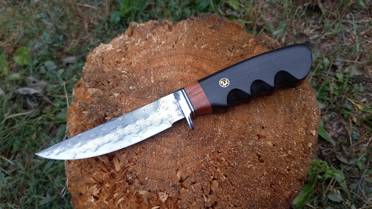 Ніж дамаський мисливський S-014, фото 1