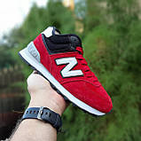 Кросівки на хутрі New Balance 574 Нью Беленс., фото 4