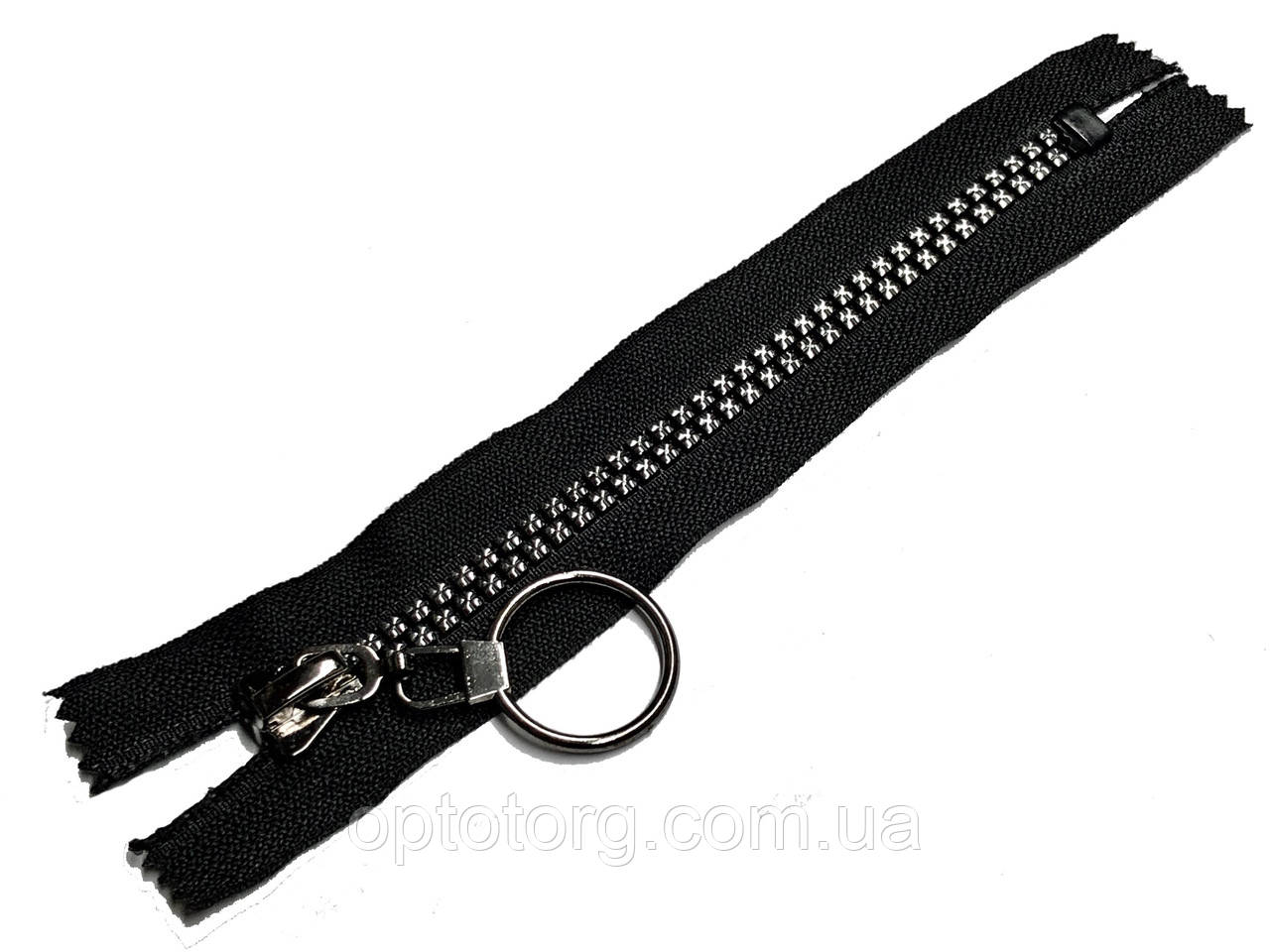 Блискавка тракторна 18см Тип8 імітація Каміння темний нікель Kiwi