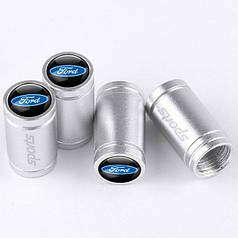 Ковпачки на ніпель для авто Форд Alitek Sports Silver Ford (4 шт.)