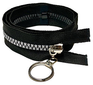 Блискавка тракторна 80см Тип8 імітація Каміння нікель Kiwi