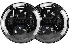 Світлодіодні фари 7 дюймів Led ВАЗ 2101 2121-21213 Ваз Газ Ваз 150 ват ЦЕНА ЗА ПАРУ