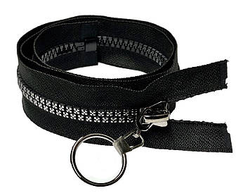 Блискавка тракторна 90см Тип8 імітація Каміння темний нікель Kiwi