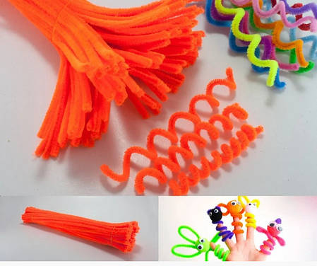 Синельний дріт 30 см, помаранчевий (10 шт), фото 2