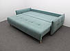 Прямий диван розкладний 215 см на ніжках "Олівер" від Шик-Галичина (різні варіанти тканини), фото 10