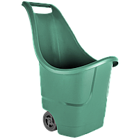 Садовий візок на колесах 50 л зелений