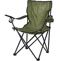 Туристическое Кресло до 120 кг с подстаканником и чехлом Mil-Tec от Sturm (14445001) Olive