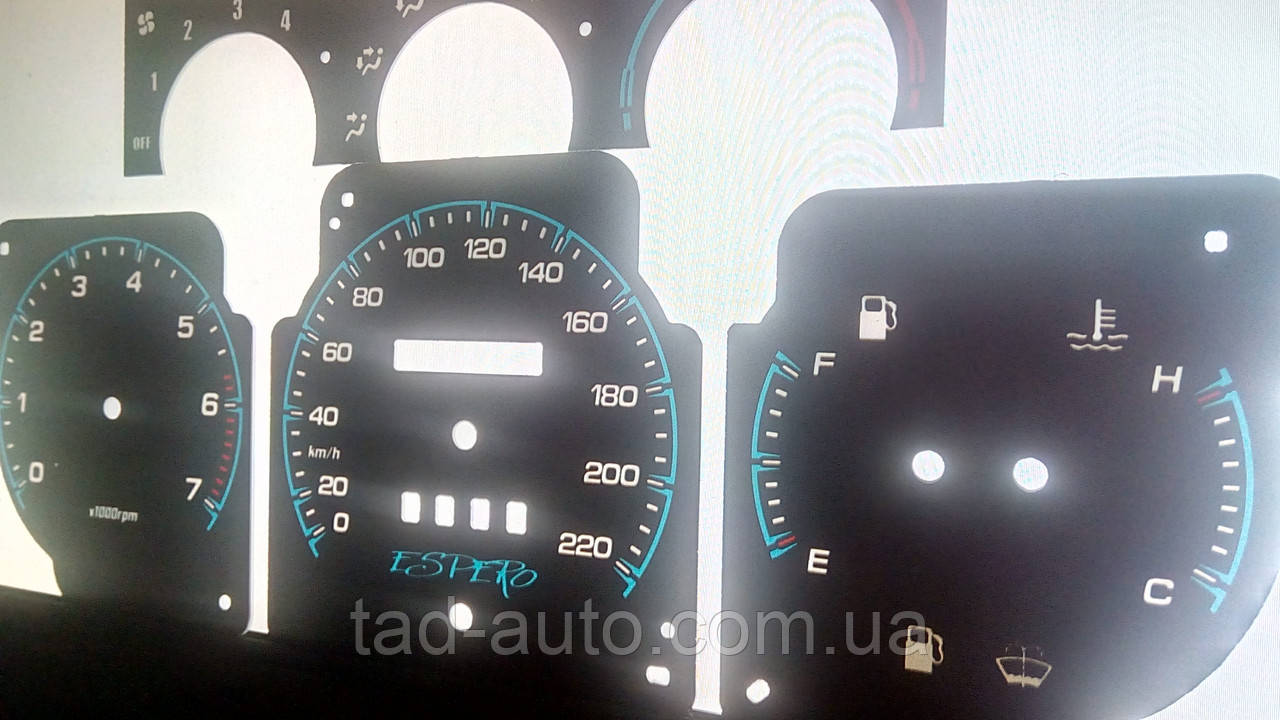 Шкали приладів Daewoo Espero