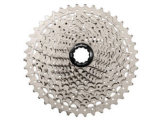 Касета 11-k 11-42T SUN RACE MS7 MTB сталевий павук, Metallic Silver