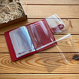 Шкіряна обкладинка для автодокументів з файлами OLIVER червона, фото 2