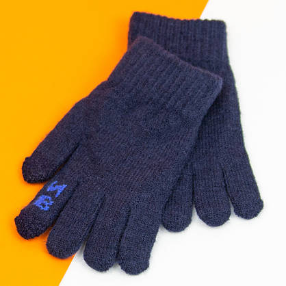 Оптом рукавички для хлопчиків 9 - 10 - 11 років для сенсорних телефонів (арт. 21-7-17а), фото 5