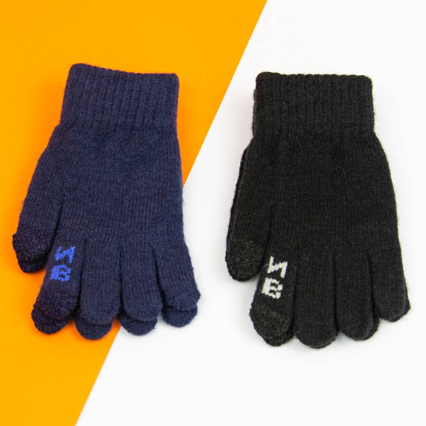 Оптом рукавички для хлопчиків 9 - 10 - 11 років для сенсорних телефонів (арт. 21-7-17а), фото 1