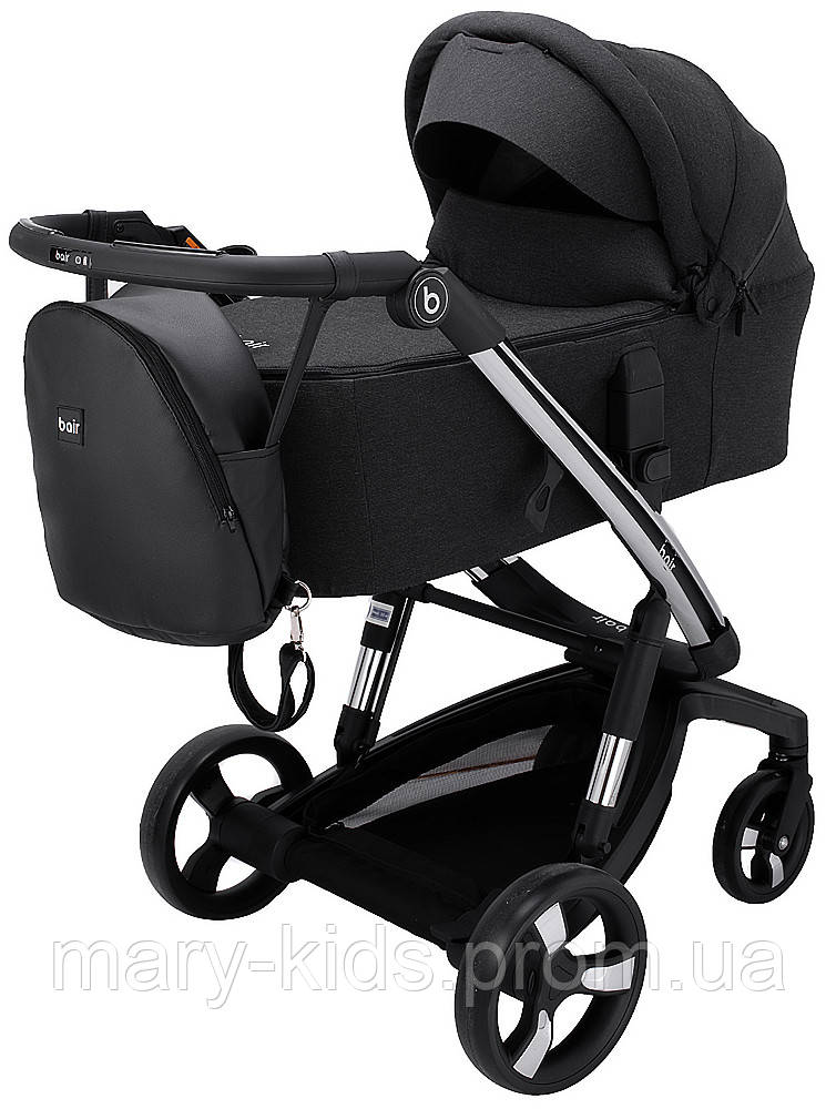 Коляска 2 в 1 Bair Electra B-touch system BE-01 black (чорний)