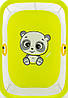 Манеж Qvatro LUX-02 дрібна сітка жовтий (panda), фото 2