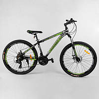 Велосипед Спортивный CORSO «Zoomer» 26" дюймов 24594 (1) рама алюминиевая, оборудование Shimano 21 с