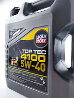 Масло 5w-40 синтетическое 4л LIQUI MOLY top tec 4100 (7547) SN, c3, Vw 505 00-505.01, Mb 229 31, Dexos2