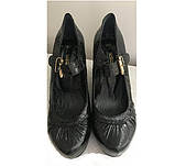 Туфлі танкетки жіночі шкіряні, фото 3