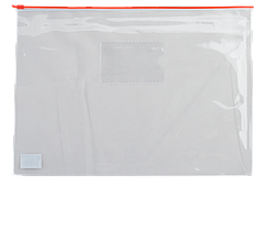 Папка конверт А4 на блискавці, прозора, білий BM.3946-12 Buromax (імпорт)