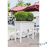 Горщик для квітів на ніжках Ayakli 60 л зелений, фото 6