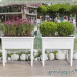 Горщик для квітів на ніжках Ayakli 60 л зелений, фото 9