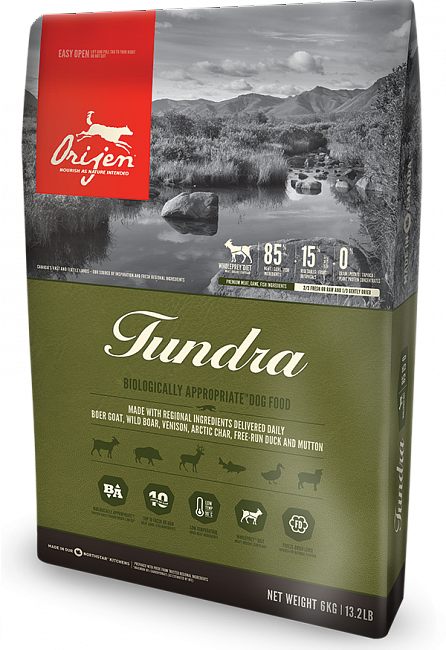 Сухой корм Orijen Tundra Dog для собак всех пород и всех стадий жизни 6 кг
