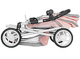 Коляска для ляльок із сумкою та люлькою-переноскою Carrello Unico 9346 Red Червона, з регульованою ручкою, фото 9