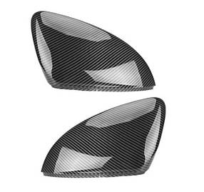Накладки на дзеркала VW (Фольцваген) Golf MK7, MK7.5, E-GOLF, Touran (5T) Чорний Карбон