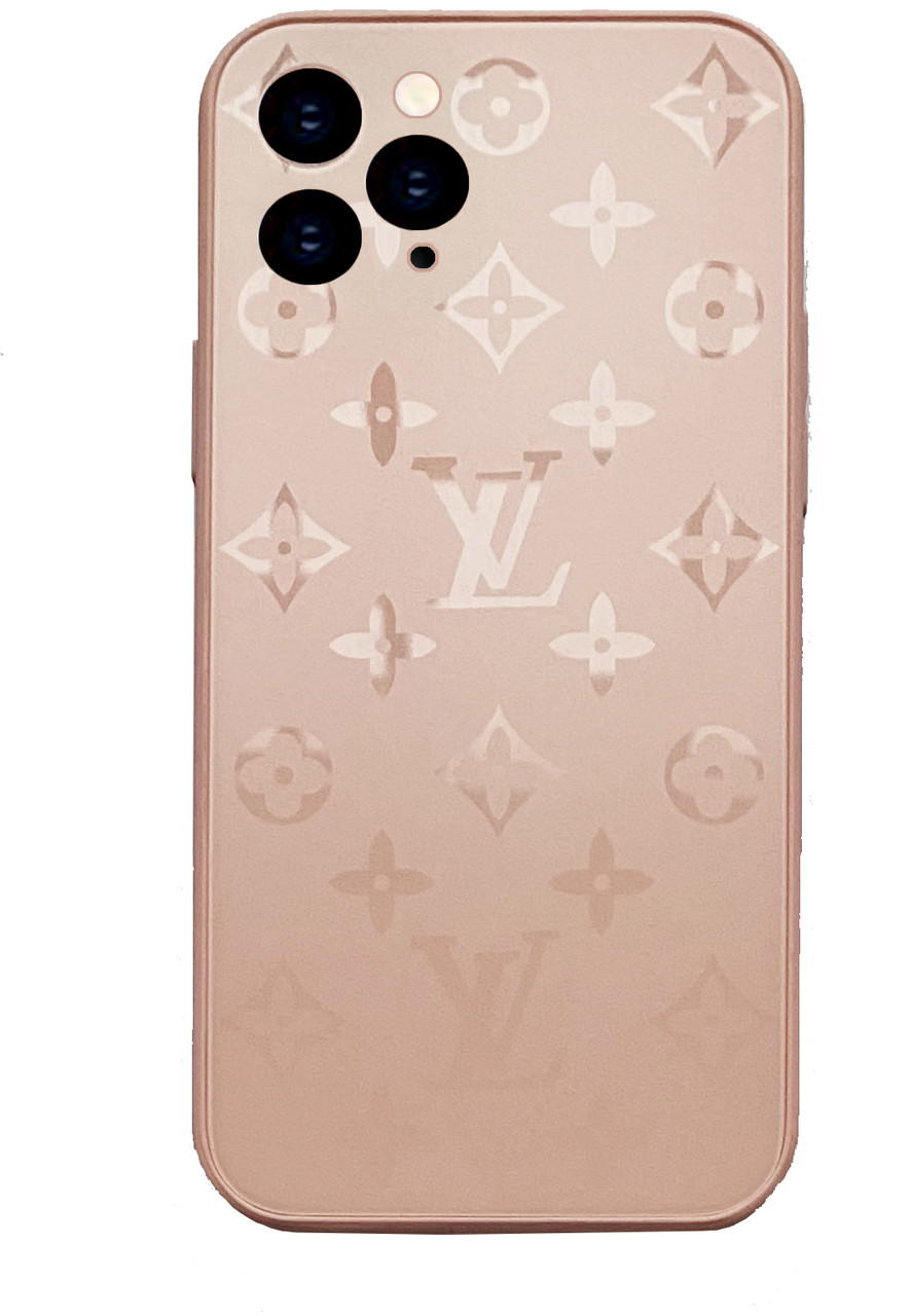 Чохол скляний Glass Case Louis Vuitton Луї Вітон для iPhone 12 Pro (05) Grapefruit грейпфрут