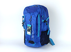 Рюкзак туристичний "UA"L з 3-ма відділеннями Блакитний 50*30*18см 40 L з жорсткою спинкою
