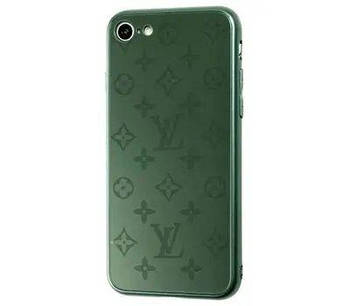 Чохол скляний Glass Case Louis Vuitton Луї Вітон для iPhone 7 (04) Pine green зелений