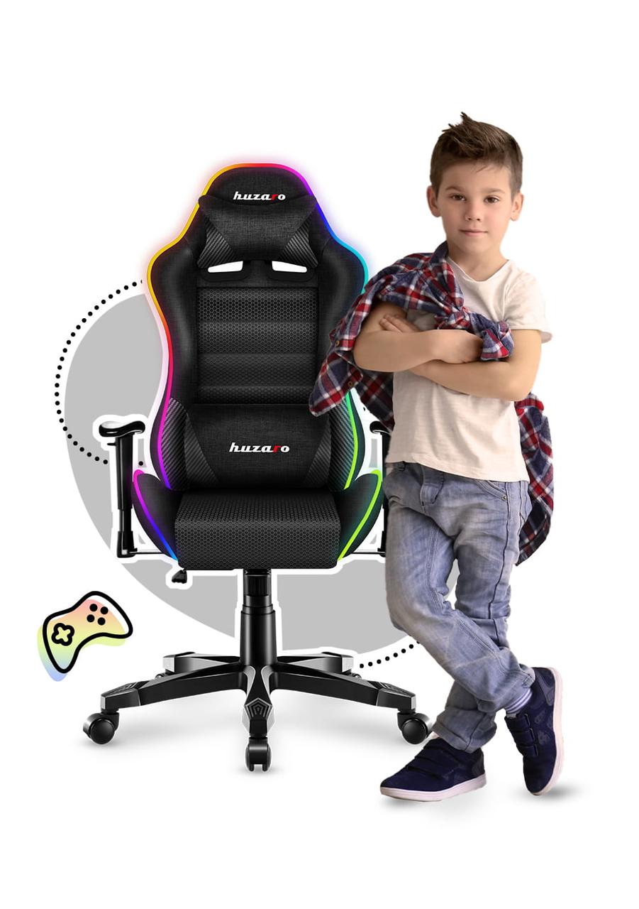 Крісло геймерське комп'ютерне Підліткове HUZARO RANGER 6.0 RGB Mesh Оббивка тканина, фото 1