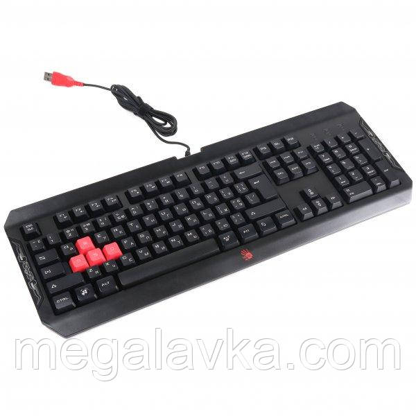 Клавіатура A4Tech Q100 Bloody (Black) USB, Black Multimedia gaming - MegaLavka