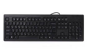 Клавіатура A4Tech KRS-83 USB (Black), X-slim w/Ukr Comfort Key - MegaLavka